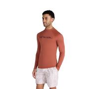 Animal Sonny Mens Logo Rash Vest - Quick Drying Top with UPF 50+, Chlorine & Saltwater Resistant - Spring Summer, Beach & Surf Rust L