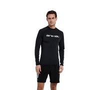 Animal Sonny Mens Logo Rash Vest - Quick Drying Top with UPF 50+, Chlorine & Saltwater Resistant - Spring Summer, Beach & Surf Black L