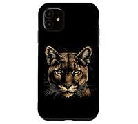 Animal Soul Stare: The Mesmerizing Mountain Lion Case for iPhone 11