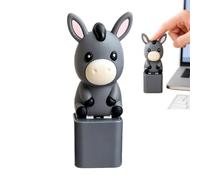Animal Sound Fidget Clickers, Cute Push Button Noise Maker Keychain Toy, Seagull Mine Button Keychain, Real Sound, LED Light, Adults Keyboard Clicker for Fun& Stress Relief (Donkey)