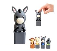 Animal Sound Fidget Clickers, Cute Push Button Noise Maker Keychain Toy, Sensory Desk Toy for Stress Relief, Funny Party Favor Gag Gifts for Adults, Portable Anxiety Relief Clicker