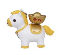Animal Sound Keychain, Miniature Horse Shape Structure, Multiple Color Options, Portable Design, Everyday Carry Animal Sound Keychain, フリーサイズ