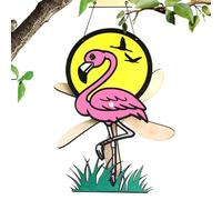 Animal Spinner Decorations, Funny Animal Wind Spinner, Wooden Wind Spinner Cartoon Animal, Weather-Resistant Art Decoration for Garden, Courtyard, Garden