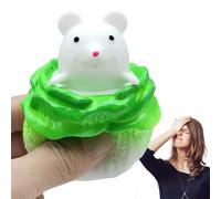 Animal Squeeze Toy - Cabbage Cup | Soft Zoo Sensory Stretchy Tiny Skin-Friendly For Boys Girls Birthday Stress Relief Novelty Fidget Pop Out Piggies Panda Frog Monkey