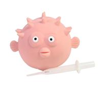 Animal Squeeze Toy - Puffer Fish Stress Reliever, Creature Squishy Set With Colorful Sensory Texture, Air Infused Elastic Squeezing Balls, Ideal For Workplace Desk Play Or Party Gift