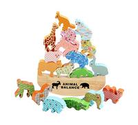 Animal Stacking Blocks Toys Kindergarten For Kids Age 3+ School Fun Animal Balance Puzzle Wooden Wooden Adult Educational Toys Toy For Toddler Children Boys Girls Adults