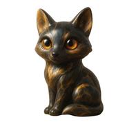 Animal Statue - Large Eyed Resin Animal Figurine, Modern Stylish Style, Adds Charm And Attraction | Heavy Duty Gift Ideas For Outdoor Patios And Accents