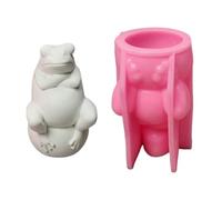 Animal Statue Silicone Molds for Making Soap Home Decoration Temperature Resistant Epoxy Resin Silicone Cement Clay