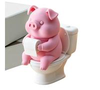 Animal Statues Animal Squatting on The Toilet Figurine