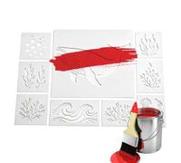 Animal Stencils for Painting Reusable - Sea Fish Stencil for Rock Cake Card