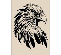 Animal Stencils No.1, Large Format Wall Art Painting Stencil, Reusable Plastic Decoration Template (Eagle-1, M)