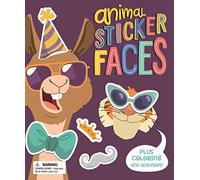 Animal Sticker Faces: With Fun Coloring and Activities