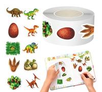 Animal Sticker Rolls | Sticker Roll with Dinosaurs - Animal Sticker Labels, for Wall Label Diary Bottles Suitcases Phone Case Box Crafts