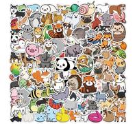 Animal Stickers | 200PCS | Cute Stickers Packs for Adults Teens Adults, Kawaii Scrapbook Stickers, Vsco Vinyl Waterproof Decals for Skateboard, Water Bottle, Guitar, Computer, Scooter, Laptop