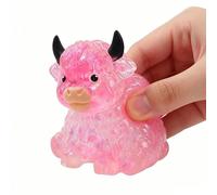Animal Stress Ball Toy, Cow Shape Fidget Squeeze, Soft Sensory Kneading Toy with Slow Rebound Feel, Compact Handheld Stress Relief Gadget, Fun Desk Relaxation Accessory, Home Use for Work Party