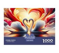 Animal Swan Puzzle 1000 Pieces for Adults Teens Hobby Relax Creative Long-Lasting Durable 70x50cm/1000pcs