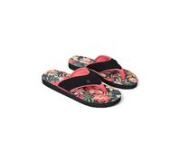 Animal Swish Womens AOP Flip Flops - Slip-on, Lightweight Sandals with Soft padded upper straps - For Autumn, Winter, Beach & Outdoors Bright Orange Adult Shoe Size 8