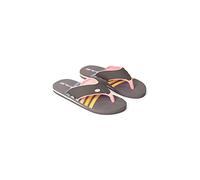 Animal Swish Womens AOP Flip Flops - Slip-on, Lightweight Sandals with Soft padded upper straps - For Autumn, Winter, Beach & Outdoors Grey Adult Shoe Size 5