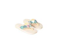 Animal Swish Womens AOP Flip Flops - Slip-on, Lightweight Sandals with Soft padded upper straps - For Autumn, Winter, Beach & Outdoors Beige Adult Shoe Size 5