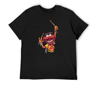 Animal T-Shirt Muppet White 80S 90S Retro Tee Drummer Funny Wild Kermit Piggy O Neck Tee