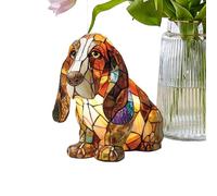 Animal Table Lamp - Dog Shaped Retro Resin Nursery Light | Soft Lighting Decor for Dorm Bedroom Kids Room, Teenager Room Dorm Apartment Nursery Room Daycare Classroom School