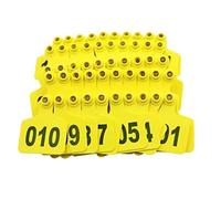 Animal Tag ， Large Cow Ear Tags, Livestock Identification Tags，Pig Ear tag ，Farm Animal Tags ID Yellow 4 * 5cm001-100(Yellow 7.5 * 10cm (2.95 * 3.93in),301-400)