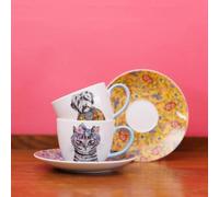 Animal Tea Cups Saucers Set 2 Tableware Table Dining Teacups Fine China 240ml