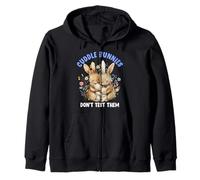 Animal Testing CUDDLE BUNNIES DONT TEST THEM Animal Welfare Zip Hoodie
