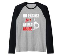 Animal Testing NO EXECUSE FOR ANIMAL ABUSE Animal Rights Raglan Baseball Tee