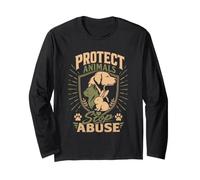 Animal Testing Protect Animals Stop Abuse Animal Rights Long Sleeve T-Shirt