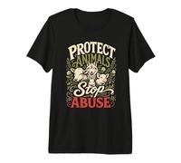 Animal Testing Protect Animals Stop Abuse Animal Rights Premium T-Shirt