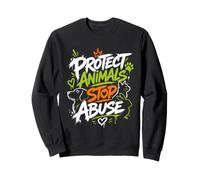 Animal Testing PROTECT ANIMALS STOP ABUSE Animal Rights Sweatshirt