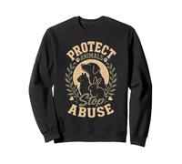 Animal Testing PROTECT ANIMALS STOP ABUSE Animal Rights Sweatshirt