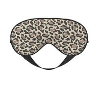 Animal Texture Pattern Double-Sided Silk Sleep Mask, Adjustable Light Blocking Eye Mask for Travel, Men & Women, Soft Comfortable Blindfold 20x10cm