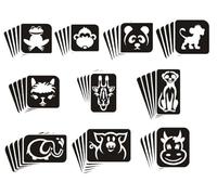 Animal themed Glitter Tattoo Stencils - Perfect for kids temporary tattoos for Disney Princess birthday parties and events