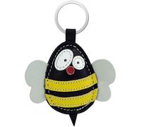 Animal-themed keychains made from high-quality genuine leather, made in EU, perfect for Christmas, birthday, anniversary, find your favorite animal, Bee, One size