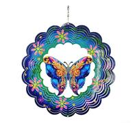 Animal-Themed Rotating Wind Spinner For Indoor And For Outdoor Hanging Decoration With Soothing Sound Effects(Butterfly Shape)