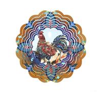 Animal-Themed Rotating Wind Spinner For Indoor And For Outdoor Hanging Decoration With Soothing Sound Effects(Shape of Cock)