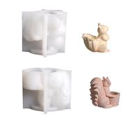 Animal Themed Silicone Pair 2Pcs Food Safe Craft Tool for Handmade Storage Box Designs Squirrel Basket Silicone