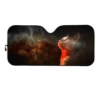 Animal Themed Starry Sky Cat Front Windshield Sun Shade Foldable Front Window Sunshades Block Uv Rays Car Window Covers Universal For Truck Auto Summer S