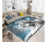 Animal Tiger 3D Printing Large Carpet Living Room Area Carpet Soft Flannel Boy Room Gift Rug Cushion Rug 50 X 80 Cm - Polyester Soft Touch Easy Clean, Stain Resistant /234244773785