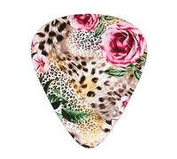 Animal Tiger Leopard Print Rose Flower Acoustic Guitar Picks - Premium Guitar Plectrum For Bass And Electric Guitar