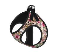 Animal Tiger Leopard Print Rose Flower Print Pet Leash Vest For Small Dogs Cats, Adjustable Pet Harness Vest, Outdoor Walking Hiking