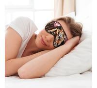 Animal Tiger Leopard Print Rose Flower Print Soft Eye Mask for Sleep Mask Sleep Eye Mask for Women Men Sleeping Sleeping Travel