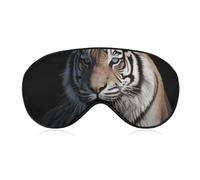 Animal Tiger Sleep Mask Comfort Travel Eye Masks with Adjustable Elastic Strap Soft Funny Block Light Sleep Eye Cover for Side Sleeper for Nap Men Women Gift
