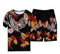 Animal Tiger/Wolf/Eagle 3D Print Men's T-Shirt and Beach Board Shorts Cool 2 Piece Set Tracksuit Streetwear