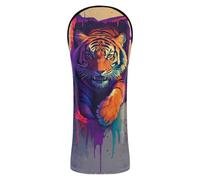 Animal Tigers Breaking Through The Wall Golf Cover Headcovers with Interchangeable No. Tags for Driver, Woods and Hybrid