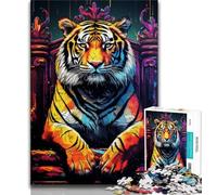 Animal Tigers Jigsaw Puzzles for Adults 1000 Jigsaws,Challenging To Complete But Fun And Humorous Unique Home Decor And Gifts 38x26cm