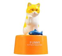 Animal Timer Kids - Cat Kitchen Timer, Boiled Egg Timer | Kids Kitchen Timer Manual, Mechanical Movement Egg Timer, Cute Animal Kitchen Timer, Manual Cat Kitchen Timer, Cute Animal Timer for Desk