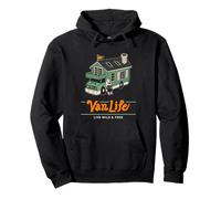 Animal Tiny House Camper Mobile Home Illustration Art Pullover Hoodie